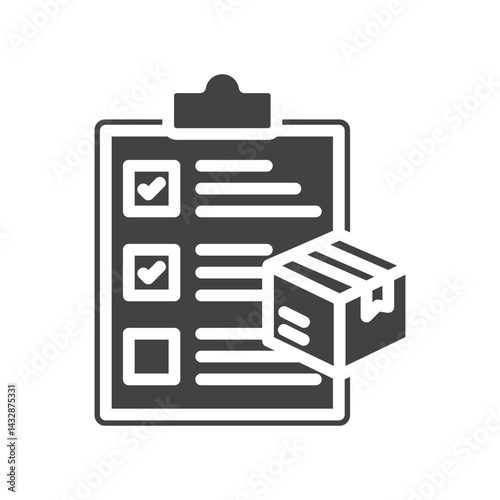 Delivery List icon vector image. Suitable for mobile apps, web apps and print media.
