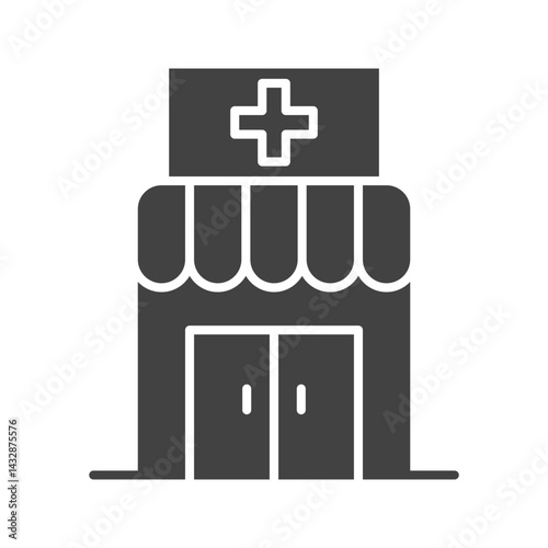 Dispensary icon vector image. Suitable for mobile apps, web apps and print media.