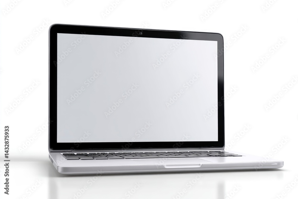 Laptop Computer with Blank Screen Laptop Computer with Blank Screen