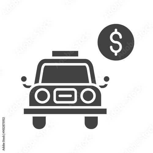 Fare icon vector image. Suitable for mobile apps, web apps and print media.