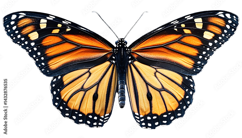 Fototapeta premium butterfly monarch isolated