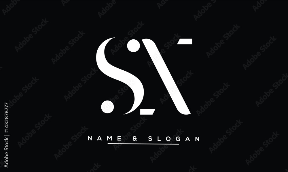 SX, XS Abstract Letters Logo Monogram