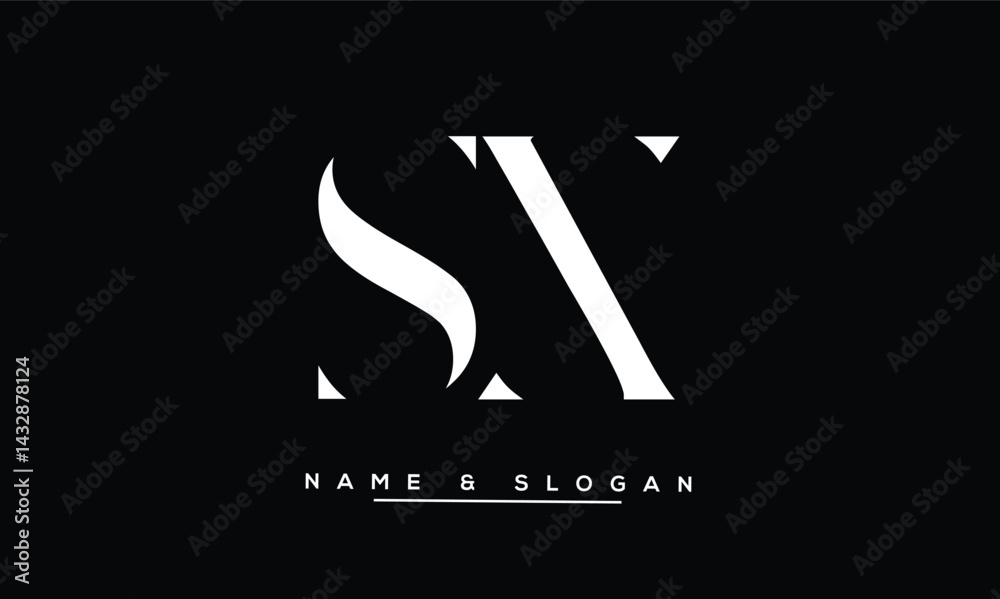 SX, XS Abstract Letters Logo Monogram