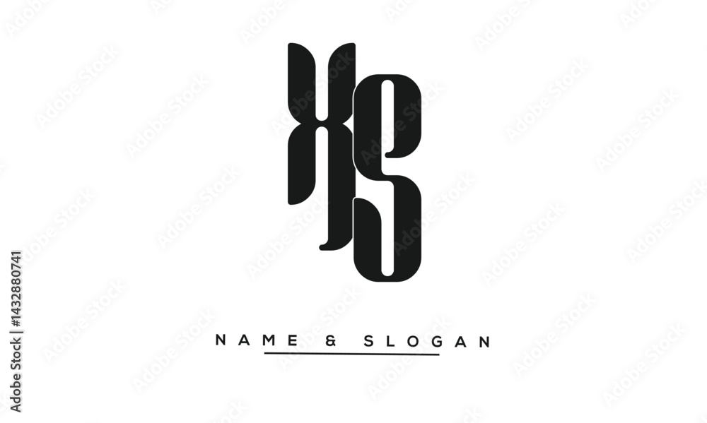 SX, XS Abstract Letters Logo Monogram