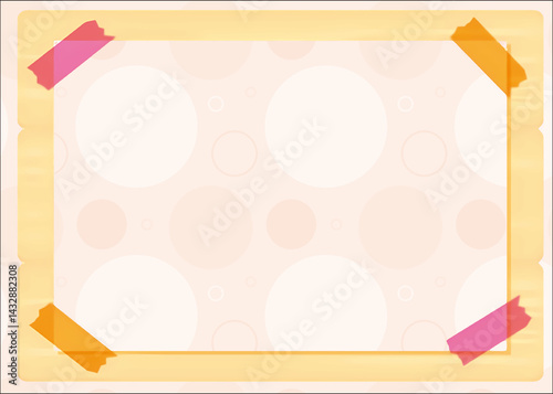 vector illustration of an abstract background plester frame