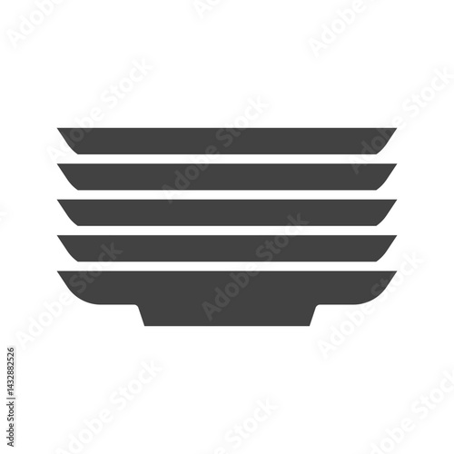 Plates icon vector image. Suitable for mobile apps, web apps and print media.
