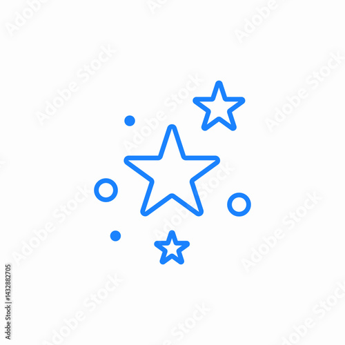 star cluster icon sign vector