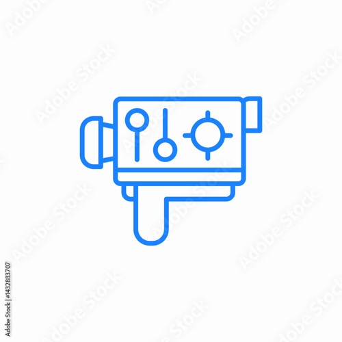 thermal camera icon sign vector