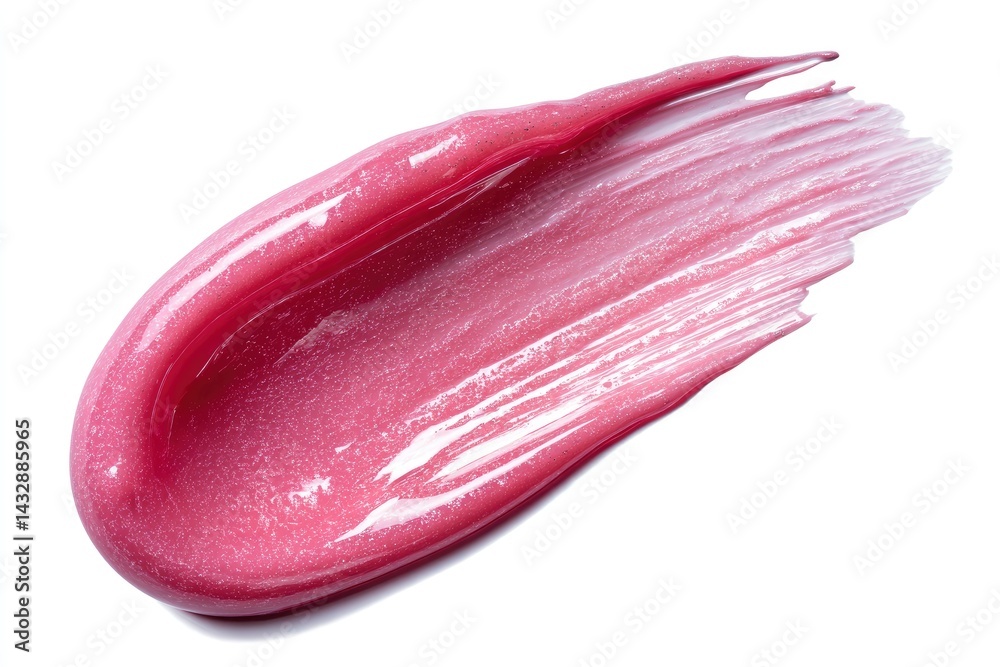 Pink Gloss Texture on White Background Pink Gloss Texture on White Background
