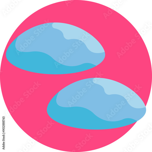 Silicone implant used in cosmetic and reconstructive surgery, often for breast or facial enhancements.