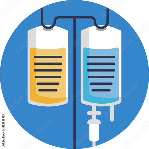 IV Bag: A medical bag used to administer fluids, medications, or nutrients intravenously to patients during or after plastic surgery procedures.