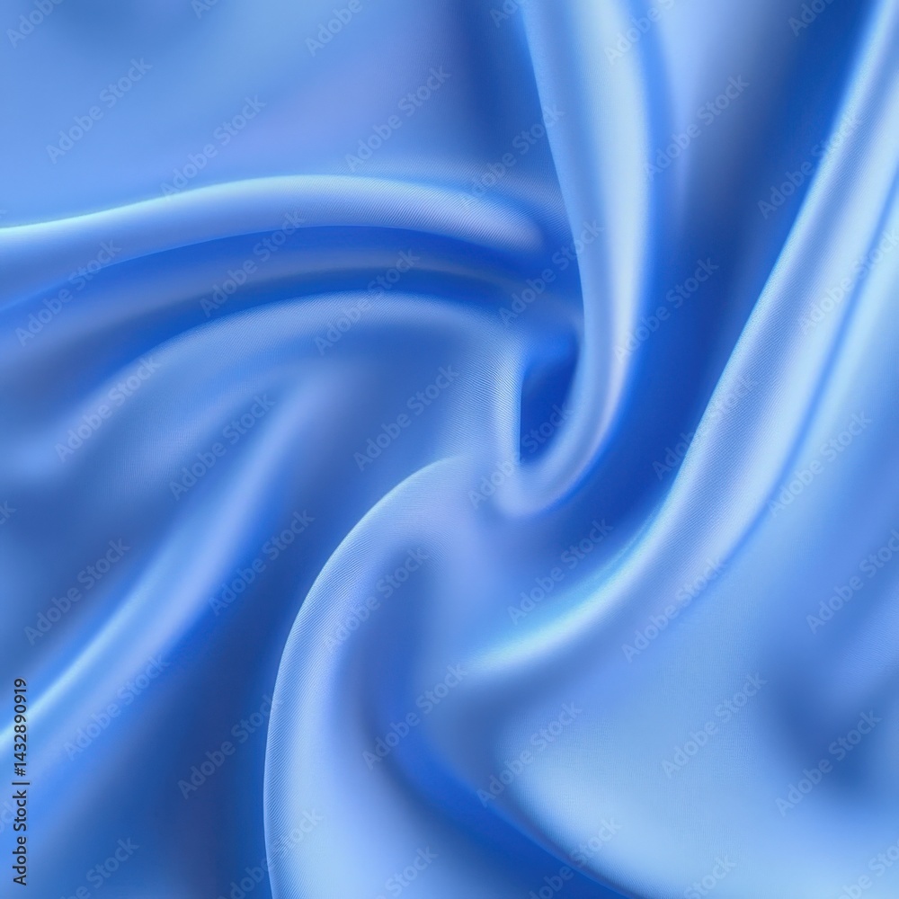 Obraz premium Blue silky fabric background texture