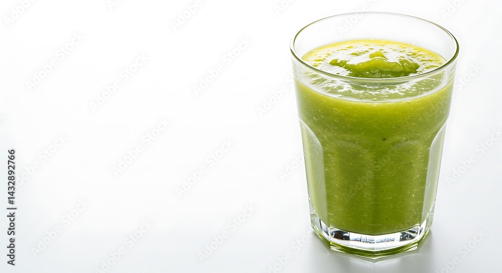 fresh green smoothie in glass fresh green smoothie in glass