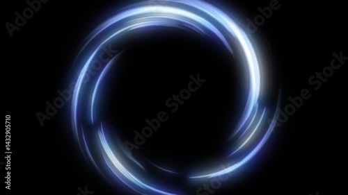 Portal, abstract background. Tunnel concept, cyberspace. Glowing spiral circle. Plasma ring. Animation of abstract energy. Burning energy. Background animation of an energy ball.