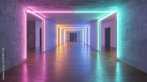 Neon Corridor, Modern Concrete