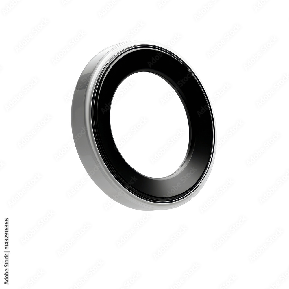 Abstract Circular Object Sleek White and Black Ring Design Abstract Circular Object Sleek White and Black Ring Design