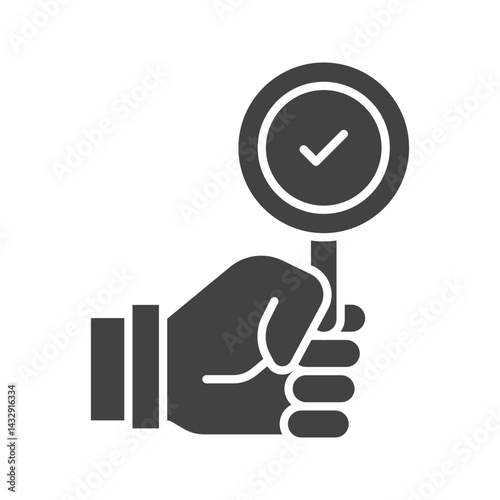 Agree icon vector image. Suitable for mobile apps, web apps and print media.