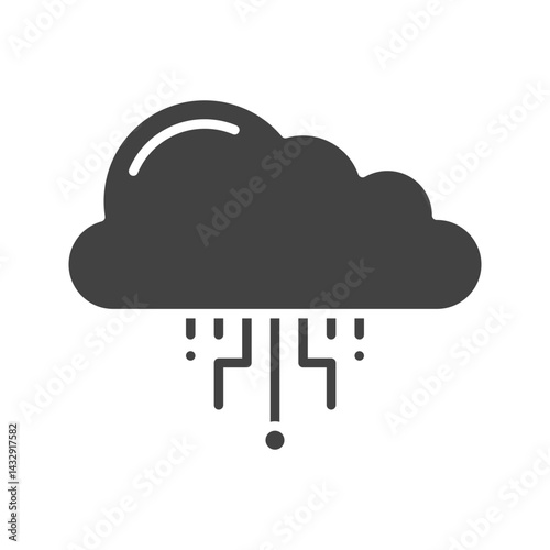 Cloud icon vector image. Suitable for mobile apps, web apps and print media.