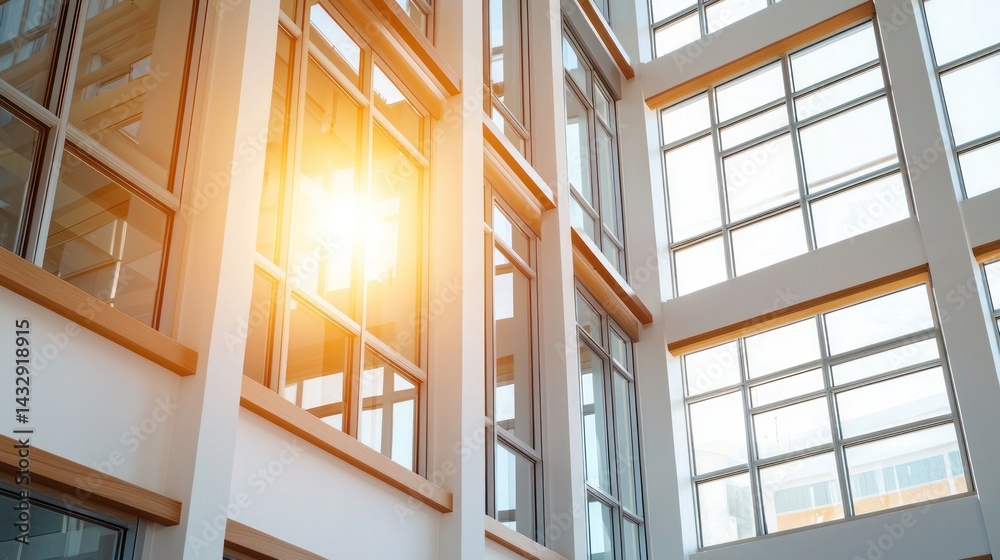 Obraz premium Global collaboration to address climate change sustainable building design in urban environments