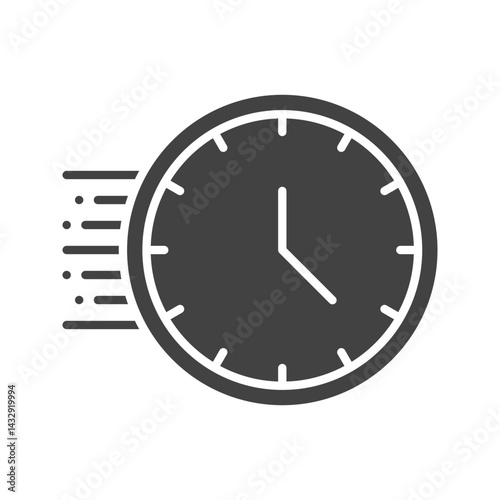 Deadline icon vector image. Suitable for mobile apps, web apps and print media.