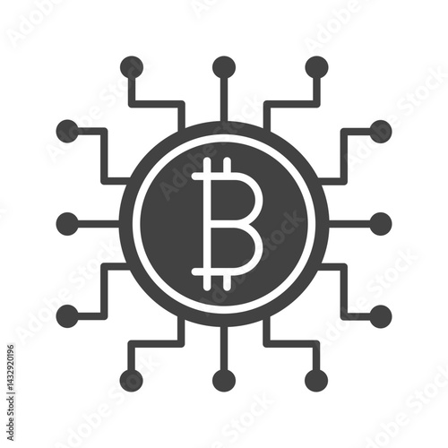 Digital Currency icon vector image. Suitable for mobile apps, web apps and print media.