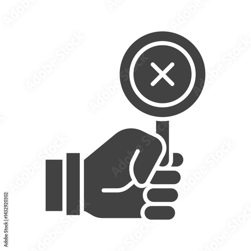 Disagree icon vector image. Suitable for mobile apps, web apps and print media.