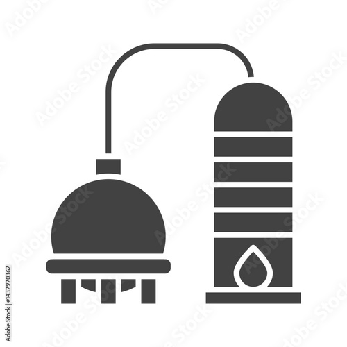 Distillation icon vector image. Suitable for mobile apps, web apps and print media.