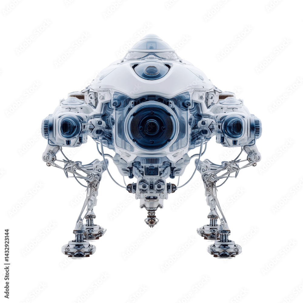 Fototapeta premium Futuristic Quadrupedal Robot Advanced Surveillance Drone Design