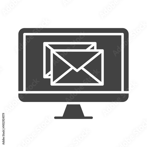 Inbox icon vector image. Suitable for mobile apps, web apps and print media.