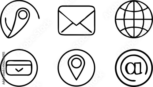 Obraz na płótnie Web icon set. Website set icon vector. for computer and mobile w salonie