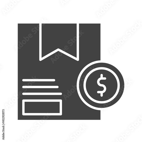 Package Cost icon vector image. Suitable for mobile apps, web apps and print media.