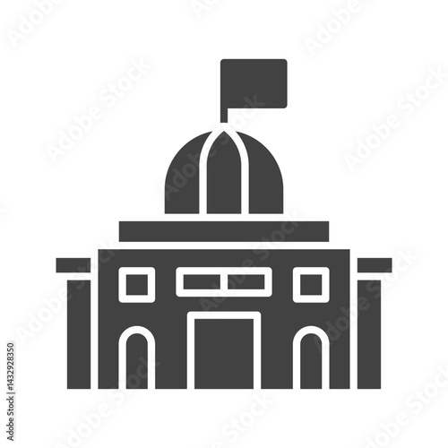 Parliament icon vector image. Suitable for mobile apps, web apps and print media.