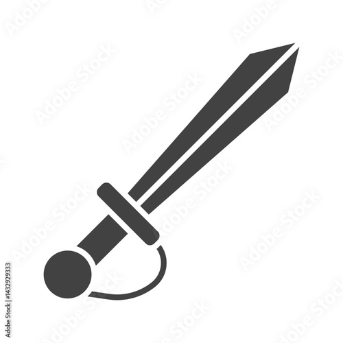 Rapier icon vector image. Suitable for mobile apps, web apps and print media.