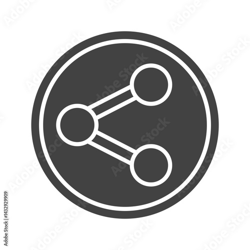 Sharing icon vector image. Suitable for mobile apps, web apps and print media.