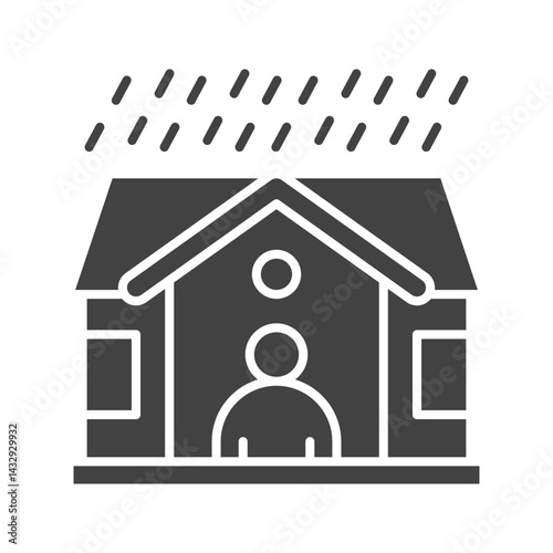 Shelter icon vector image. Suitable for mobile apps, web apps and print media.