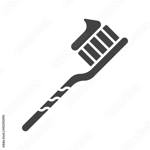 Toothbrush icon vector image. Suitable for mobile apps, web apps and print media.