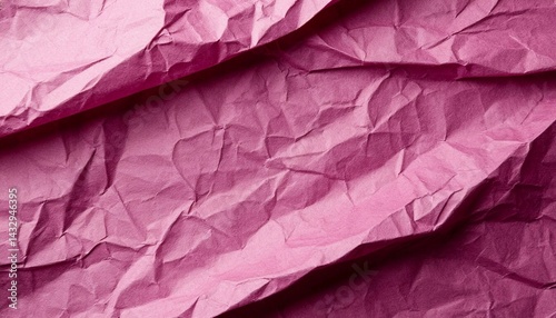Wallpaper Mural Abstract texture of crumpled paper in a vibrant pink hue, displaying a delicate texture  Torontodigital.ca