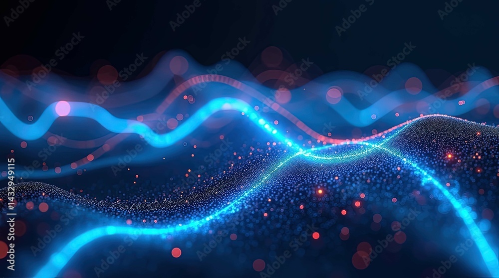 Fototapeta premium Abstract blue purple flowing backgrounds for designs