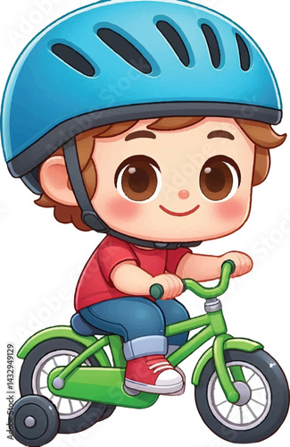 riding bicycle
