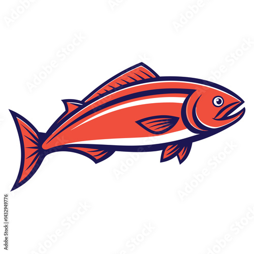 Vibrant coral fish illustration