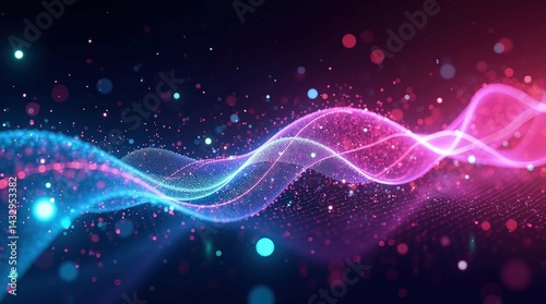 Abstract colorful flowing colors background image