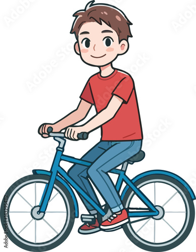 riding bicycle