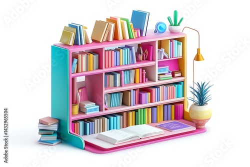 Wallpaper Mural Interactive 3D Books in Advanced AR Bookstore Torontodigital.ca