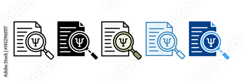 Diagnosis  Icon Set Multiple Style Collection