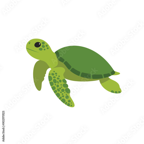 Sea turtle icon. Vector illustration isolated o white background