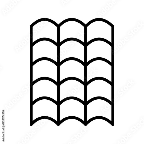 Roof icon. for mobile concept color editable