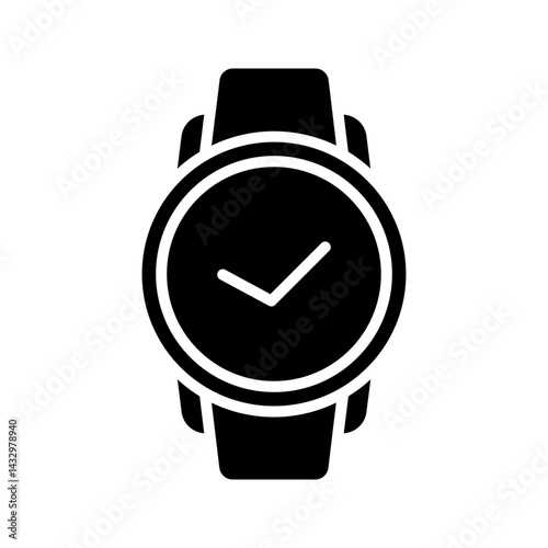 Wristwatch icon design color editable