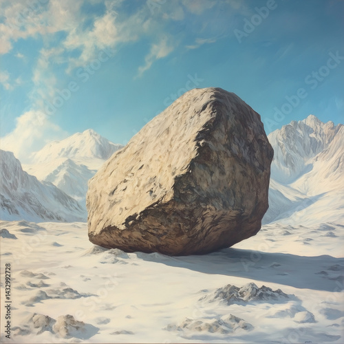 rock in the mountains 