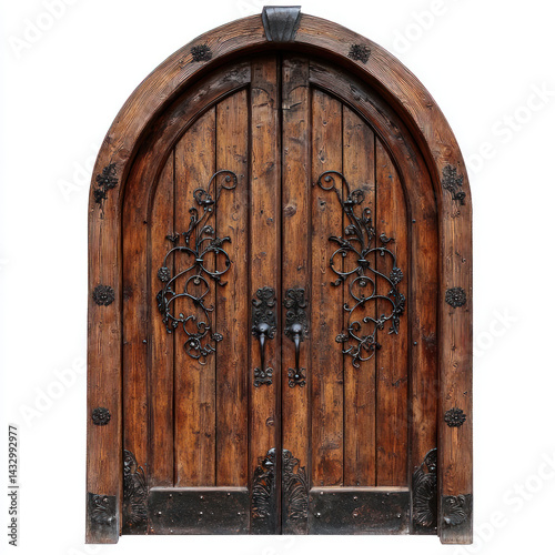 old wooden door cabinet