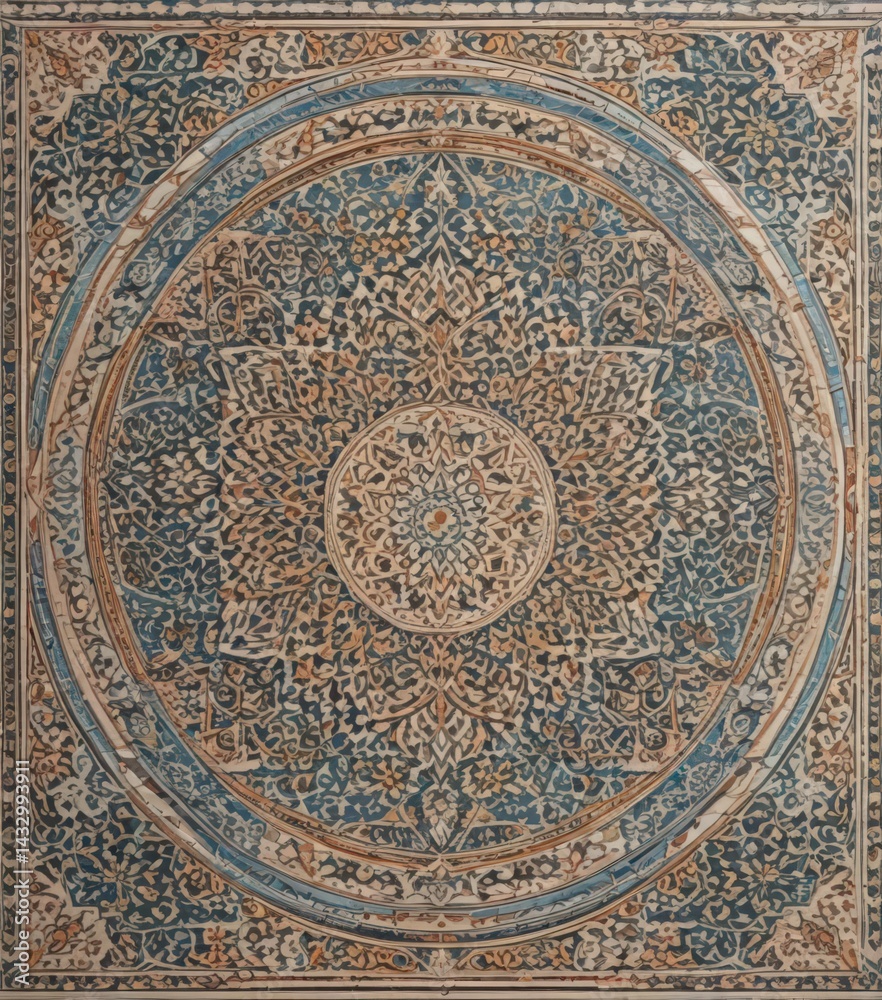 Geometric Moroccan tile pattern Flat outline design, intricate details , ethnic, design Geometric Moroccan tile pattern Flat outline design, intricate details , ethnic, design